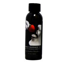 Earthly Body Edible Massage Oil 2oz-Strawberry