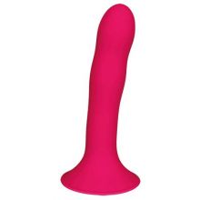 Cushioned Core Suction Cup Slim Silicone Dildo 6.8 Inch