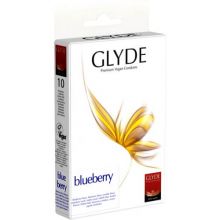 Glyde Ultra Blueberry Flavour Vegan Condoms 10 Pack