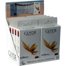 Glyde Ultra Wildberry Flavour Vegan Condoms 10 Pack