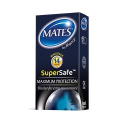 Mates Super Safe Condoms 14 Pack