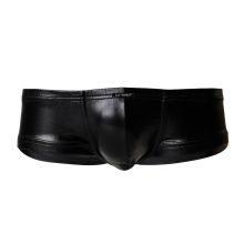 C4M Booty Shorts Black Leatherette - Large