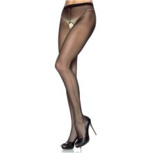 Leg Avenue Plus Size Crotchless Sheer Pantyhose